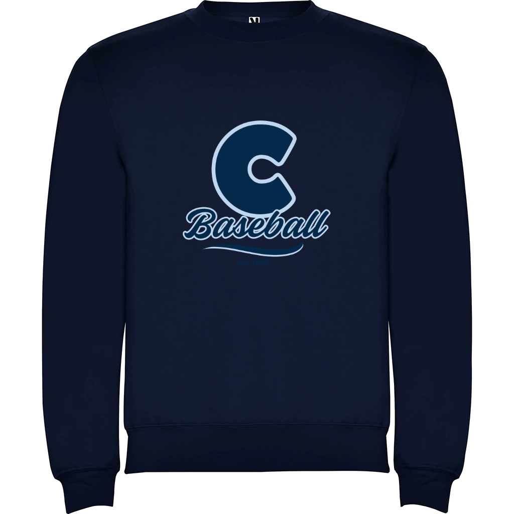 Dětská mikina bez kapuce Céčko Baseball tmavě modrá