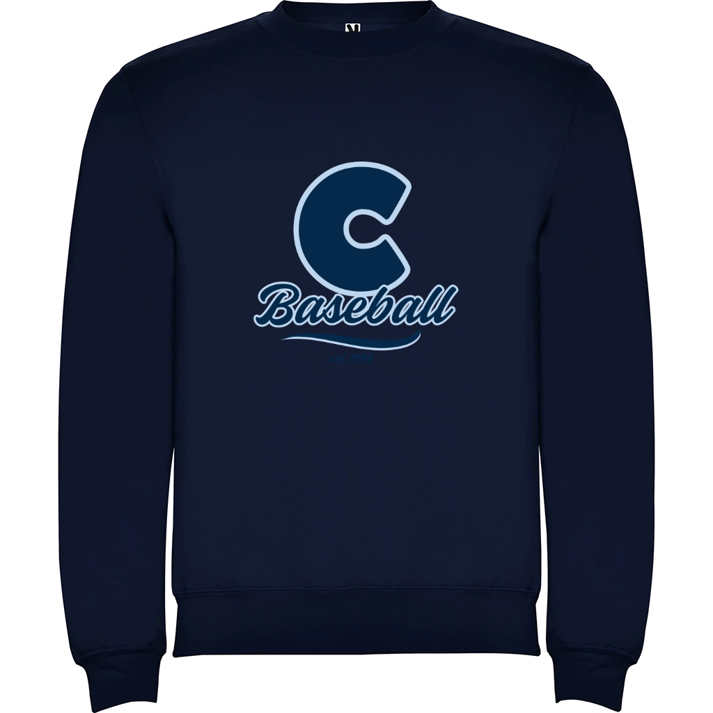 Pánská mikina bez kapuce Céčko Baseball tmavě modrá