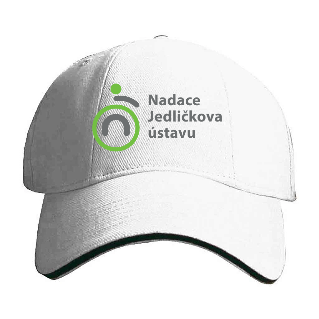Čepice s logem NJÚ s černým proužkem